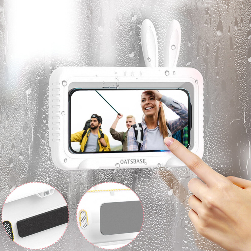 Cyber_monday Deals 2024 Viflosae Shower Phone For Bathroom Rotation Shower Phone Case Shower Phone Stand Wall Mount Electronics Gadgets 9395123590967