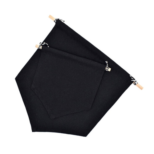 Conjunto de 2 broches para distintivo, compatíveis com bandeirinhas e banners (preto). 2