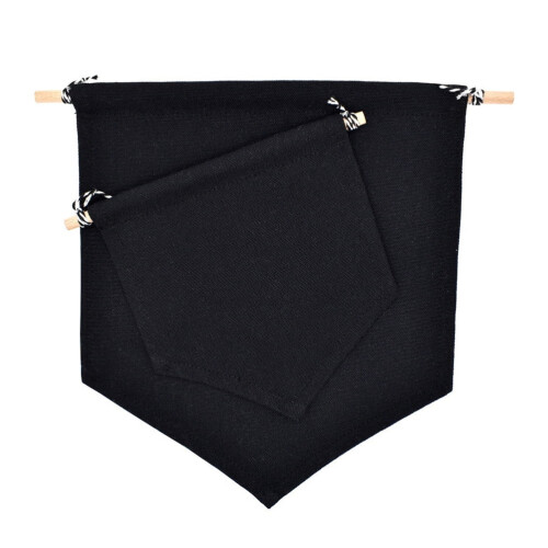 Conjunto de 2 broches para distintivo, compatíveis com bandeirinhas e banners (preto). 1