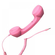 Auricular telefónico, auricular de teléfono retro, receptor de llamadas telefónicas, mini altavoz con micrófono, para teléfono móvil, teléfono