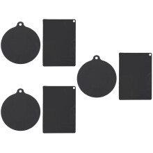 Lot de 6 tapis de protection en silicone pour plaques à induction, lavables et isolants thermiques.