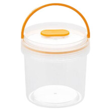 Boîte à goûter portable Txmfgh pour fruits : Boîte ronde multifonctionnelle hermétique pour conserver la fraîcheur des aliments, idéale pour