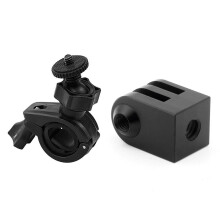Mini CNC Aluminum Tripod Mount with Suction Cup, Compatible with All 1/4 Inch Screw Monopods, for Action Cams & Outdoor Sports