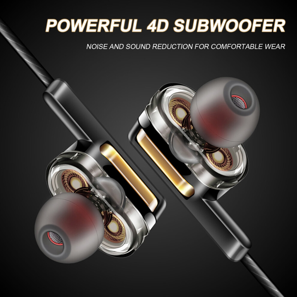 Susuchens X3 Wired Earbuds, High Fidelity Hd-Compatible With 3.5Mm Subwoofer, Gaming & Music, Mic For Fitness, Black 9395123691305