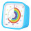 Visual Timer for Kids with Case, 60 Min Rainbow Disk, Silent Countdown Timer for Classroom Office Kitchen (Blue) 1