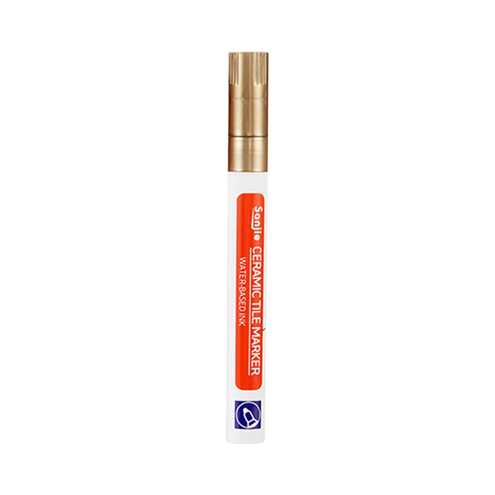 Yoloke Grout Pen, Tile Marker Waterproof Grout Sealer Pen Tile Repair Pens Paint Pens For Wall Floor Bathroom Kitchen Refresh(Gold) 9395123694375