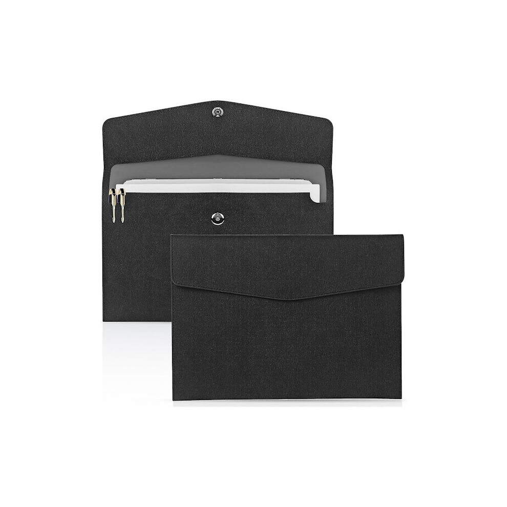 Pcs Document Folders, Waterproof Thin Pu Leather A4 Envelope Folder Expandable File Organizer P 9395123694924
