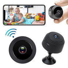 HD1080P Mini-Kamera, kabellose WLAN-Überwachungskamera mit Nachtsicht und Bewegungserkennung, 360 verstellbares Drehrohr, für den Innen- und