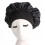 Sleeping cap made of soft silk Black 1 Pcs Black 1