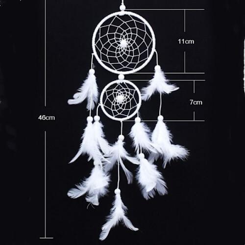 Dreamcatcher Feather weaving PINK pink 1