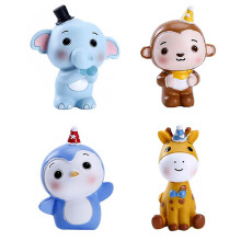 4 Pcs Children's Cake Decoration Birthday Animal Ornament Bunny Decorations Gift
