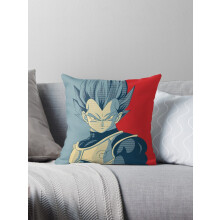 Nieuwe Dragon Ball Vegeta sierkussenhoezen/kussenhoezen voor de bank, 16x16 inch, dubbelzijdig.