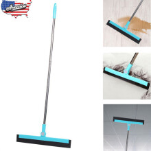 Floor Squeegee with 35.4" Long Handle to Remove Water for Bathroom, Professional for Tile Wood Floor Glass Window Shower Pool Deck Pet Hair