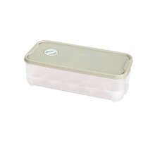 Boîte à œufs Kiteky verte - Étagère de rangement en plastique compatible avec les grilles de réfrigérateur, lot de 10 organisateurs pour la