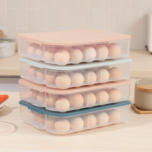 Fnyoxu20Eggs Box Ψυγείο Φρέσκο Κουτί Φορητό Κουτί Αποθήκευσης Αυγών για Πικνίκ Κουζίνα 1
