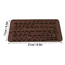 Moule en silicone gel de silice 26 lettres pour décoration de gâteaux en chocolat, bonbons, gelées, biscuits, ustensiles et accessoires de cuisine
