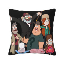 Gravity Falls Dekokissen, weich, für alle Jahreszeiten geeignet, universeller dekorativer Kissenbezug für Wohnzimmer, Sofa, Couch, Bett