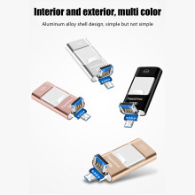 16 GB drie-in-één USB-geheugenkaartlezer OTG-adapter met USB Type-C, slimme huishoudelijke apparaten