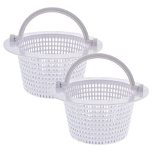 Panier de rechange pour écumoire de piscine avec poignée, lot de 2 - Paniers traversants pour piscines hors sol