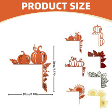 Liquidation d'Halloween ! Décoration de porte automnale Giyblacko, citrouille en bois et feuille d'érable, compatible avec les décorations murales