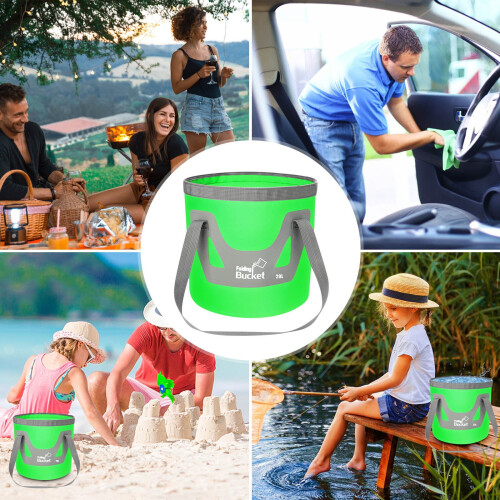 Πτυσσόμενος κουβάς, πολυλειτουργικός φορητός πτυσσόμενος κουβάς 5 γαλονιών για 1