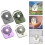Ventilador de teto pequeno portátil com luz e visor digital USB, com dupla função e função de iluminação. 6