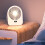 Ventilador de teto pequeno portátil com luz e visor digital USB, com dupla função e função de iluminação. 4