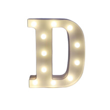 Letras de LED grandes para decoração de jardim, uso externo, D-max D