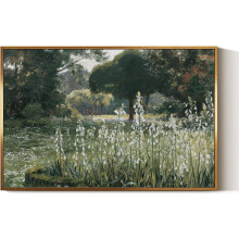Cuadro decorativo vintage de ASPORIC, estampado rústico de campo de flores silvestres, compatible con decoración de estilo granja moderna, sin