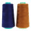 Pack of 2 Spool Polyester Jeans Sewing Thread for Sewing Machine 20S/2 Yellow & Navy 1