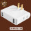 2 Prong Thin Wall Tap Power Flat Outlet Extender Plug Adapter Home School Office 1