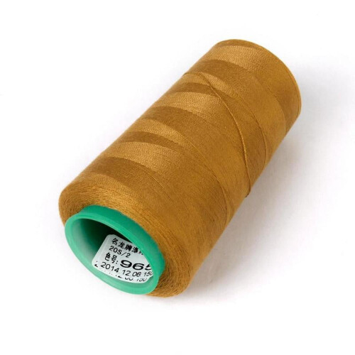 Pack of 2 Spool Polyester Jeans Sewing Thread for Sewing Machine 20S/2 Yellow & Navy 2