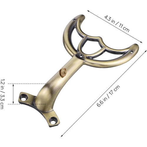 Universal Ceiling Fan Blade Arm Replacement, Durable Zinc Alloy Coffee Finish, Easy Install 2