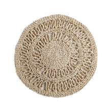 Hand-Woven Straw Placemats Table Insulation Mats, Western-Style Woven Mats for Pot, Bowl, Dining Table, Kitchen Use