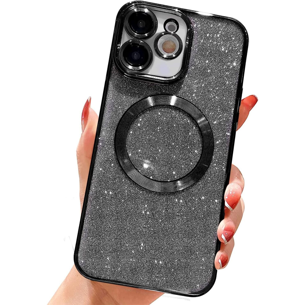 Compatible With Iphone 11 6.1" Magnetic Glitter Case, [Compatible With Magsafe] Cute Luxury Bling Clear Phone Case, Shockproof Anti-Scratch Protector 9083649923665