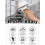 Mini Sponge Mop with Hands Squeeze Handle, Foldable Wet Dry Cleaning for Kitchen Bathroom Counters 4