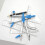 Geometry Compass Set 10Pcs School Maths Protractor Set Rulers for Student Maths and Engineering in Carry Case, Blue 7