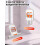 Mini Sponge Mop with Hands Squeeze Handle, Foldable Wet Dry Cleaning for Kitchen Bathroom Counters 5