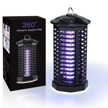 Bug Zapper 15W Outdoor Waterproof Electric Mosquito Killer Lamp with LED Light for Home Garden