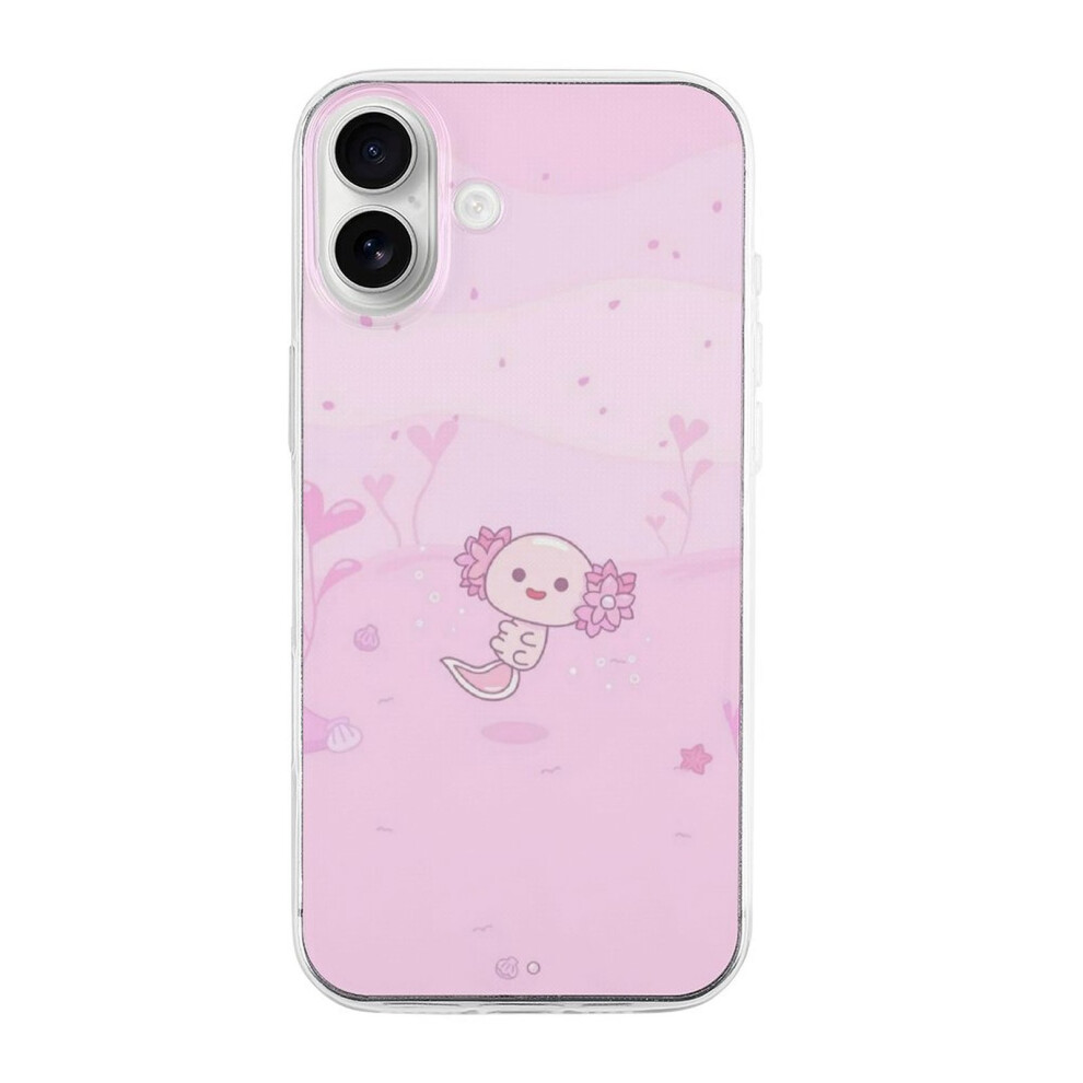 Kawaii Axolotl Tpu Case For Iphone 16 Plus Â Ultra Slim, Shockproof, Anti-Yellowing, Scratch-Resistant, Wireless Charging Compatible, Enhanced Grip 9083649923627