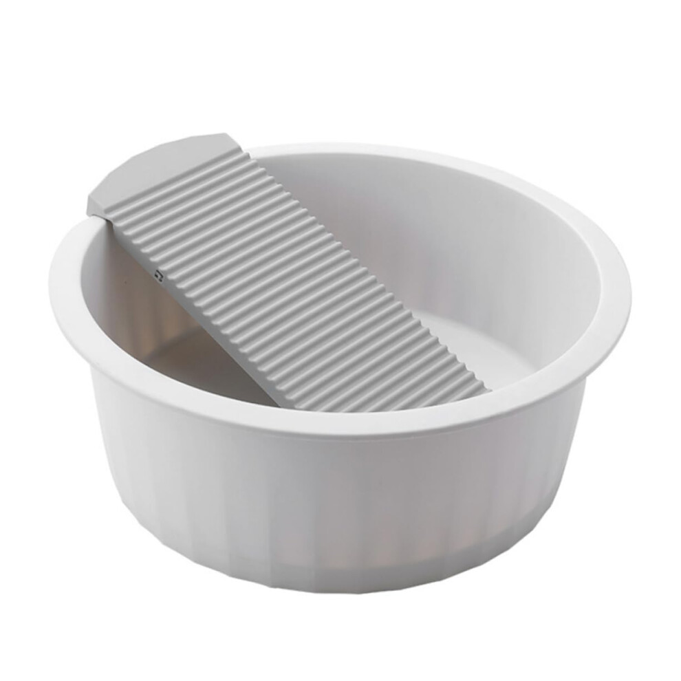 Baby Clothes Wash Basin with NonSlip Washboard, Durable Plastic Laundry Tub for Newborn Clothes Ref: 5785