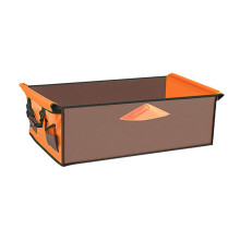 Waterproof Oxford Cloth Folding Wagon Liner for Camping Cart and Grocery Use, Brown