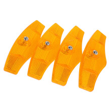 Bike Wheel Reflectors 4pcs Easy Install Bicycle Spoke Reflectors for Night Safety Road and Mountain
