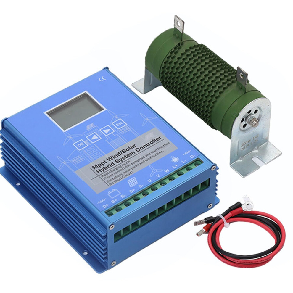 3000W 48V Mppt Wind Solar Hybrid Charge Controller With Boost Technology And Lcd Display 9164114627131