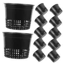 12pcs Hydroponic Net Pots Durable Plastic for Healthy Root Aeration Orchids and Aquatic Plants