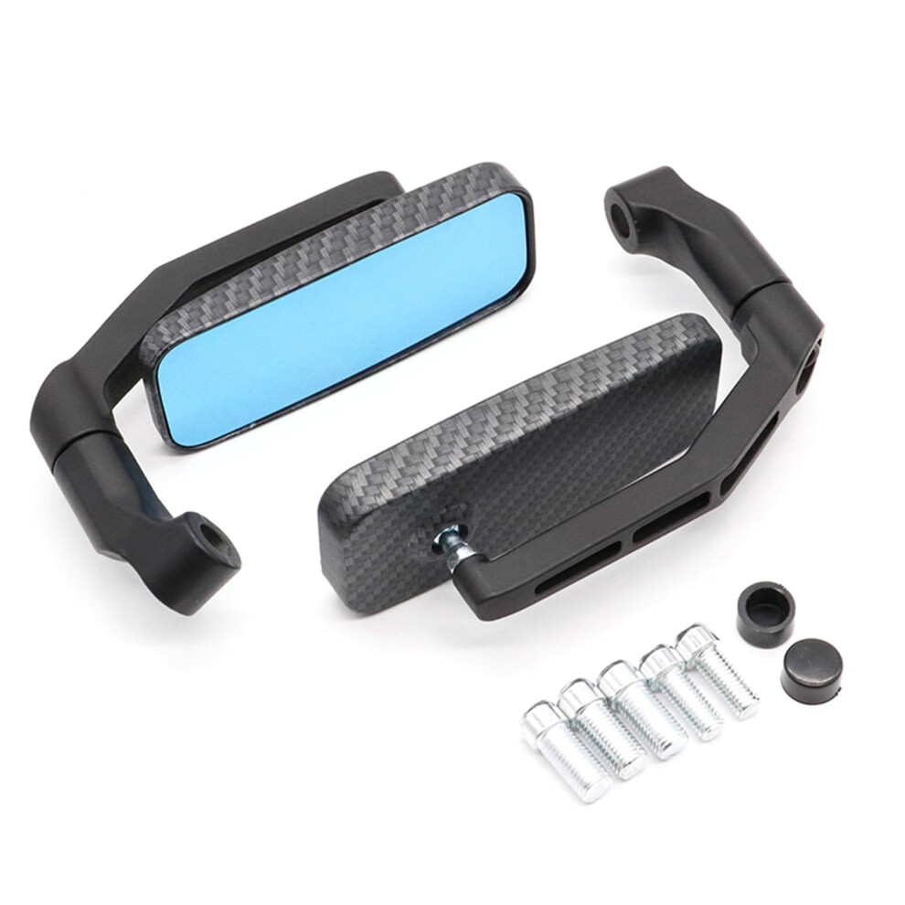 Motorcycle Rearview Mirrors With 8Mm 10Mm Bolt, Square Handlebar Mount, Multiangle Adjustable Design 9053599401087