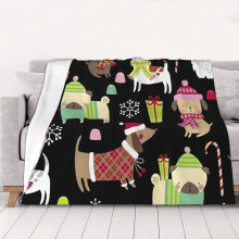 Hyvää Joulua Fleece-viltti Superpehmeä ja kodikas heittopeitto miehille, naisille, vanhuksille ja lapsille Ominaisuudet - Superpehmeä 40"x30"