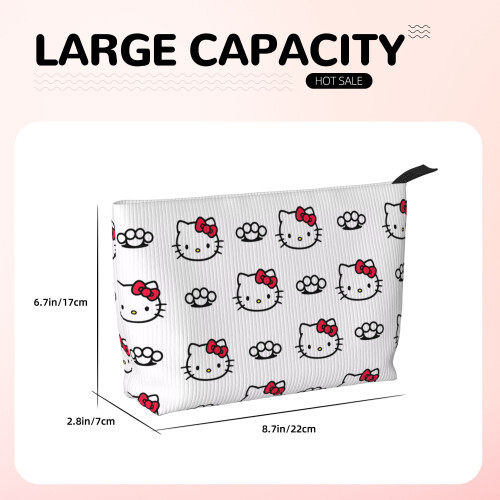 Hello Kitty Τσάντα Καλλυντικών από Κορδούρι, Γυναικεία Τσάντα Είδη Περιποίησης, 2