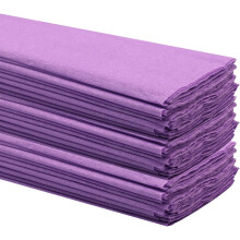 Crepe Paper Folds (30 Sheets) - 20 Inches Wide by 3.2 Feet Long - Mexican Crepe Paper -21 Assorted Color (Lavender)