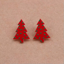 RSAMD Damen Acryl-Weihnachtsbaum-Ohrstecker, Ohrstecker, Schmuck, Weihnachts-Großhandel - Nr. 5